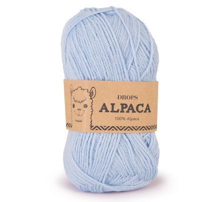 DROPS Alpaca Uni Colour - 6205 lichtblauw - Wol & Garen