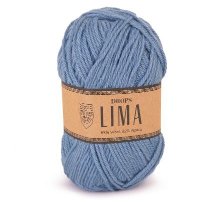 DROPS Lima Uni Colour - 6235 grijsblauw - Wol & Garen