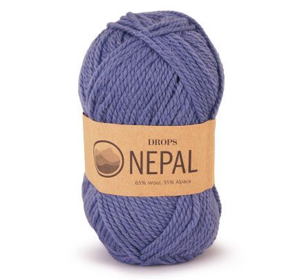 DROPS Nepal Uni Colour - 6314 denimblauw - Wol & Garen