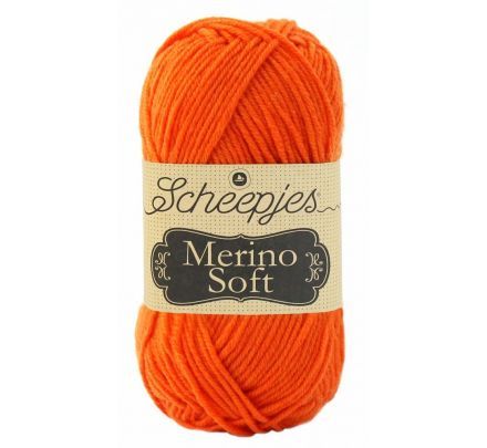Scheepjeswol Merino Soft - 645 van eyck zon oranje - Wol Garens