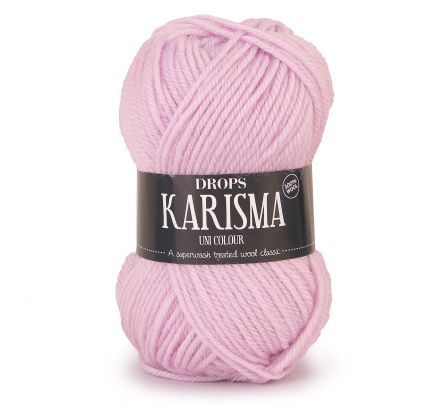 DROPS Karisma Uni Colour - 66 licht pastelroze - Wol & Garen