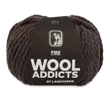 WoolAddicts Fire 67 donkerbruin - Merinowol Garen