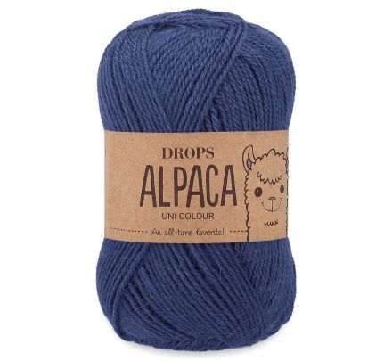 DROPS Alpaca 6790 kobaltblauw (Uni Colour) - Wol Garen
