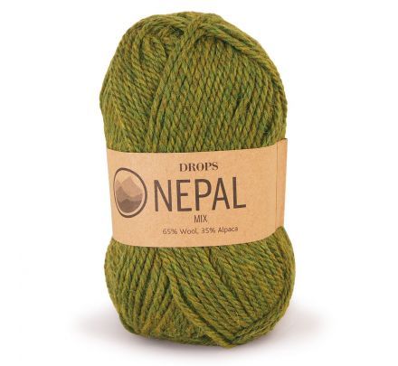 DROPS Nepal Mix - Wol & Breigaren - GD0047-7238 olijfgroen