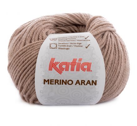 Katia Merino Aran 74 donkerbeige - Merinogaren