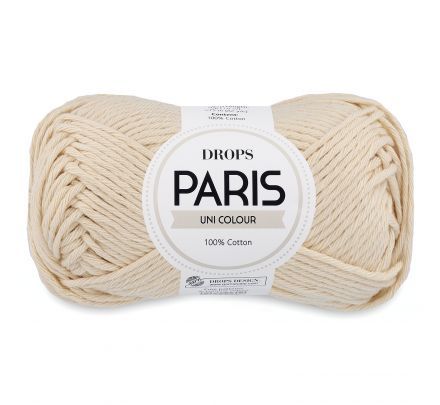 DROPS Paris 75 room / creme (Uni Colour) - Katoen Garen