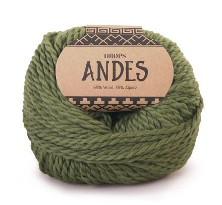 DROPS Andes Uni Colour - 7820 groen - Wol & Garen