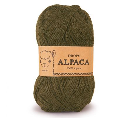 DROPS Alpaca Uni Colour - 7895 donkergroen - Wol & Garen