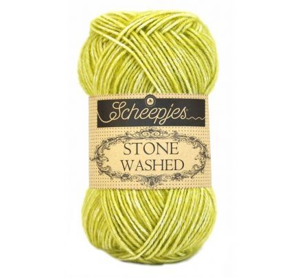Scheepjeswol Stone Washed - 812 Lemon Quartz / limoengroen - Katoen Garen
