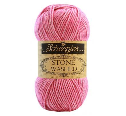 Scheepjes Stone Washed - 836 tourmaline / roze / donkerroze - Katoen Garen