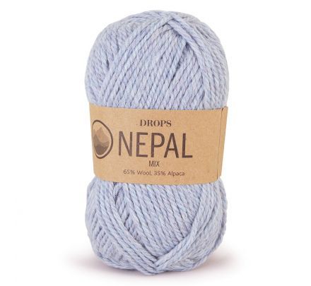 DROPS Nepal Mix - 8907 mist - Wol & Garen