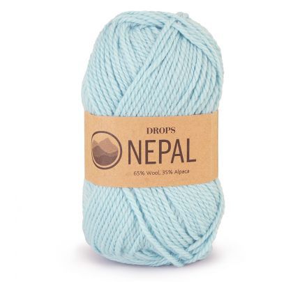 DROPS Nepal Uni Colour - 8908 aqua blauw - Wol & Garen