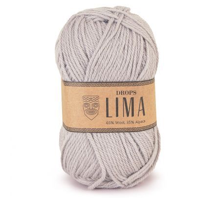 DROPS Lima Uni Colour - 9010 asgrijs / lichtgrijs - Wol & Garen