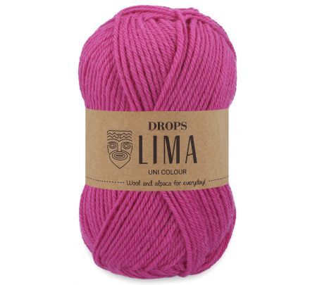 DROPS Lima 9028 magenta (Uni Colour) - Alpacawol Garen