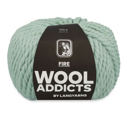 WoolAddicts Fire 91 mintgroen - Merinowol Garen