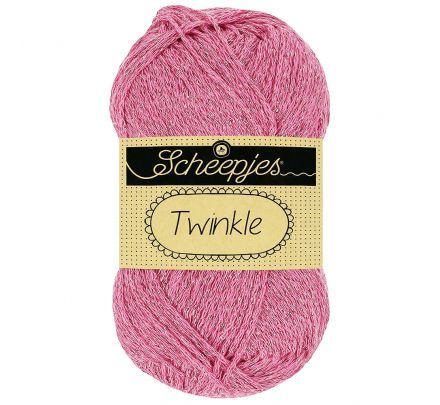 Scheepjes Twinkle 926 roze glitter - Katoengaren met Lurex Glitterdraad