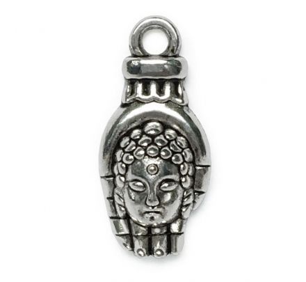 Bedeltje Buddha Hand - Antiek Zilver Bedels