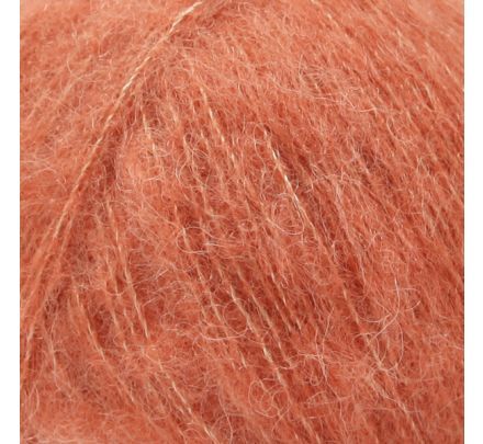 DROPS Brushed Alpaca Silk 22 licht roest oranje - Wol Garen