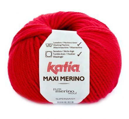 Katia Maxi Merino 04 rood - Wol Garen
