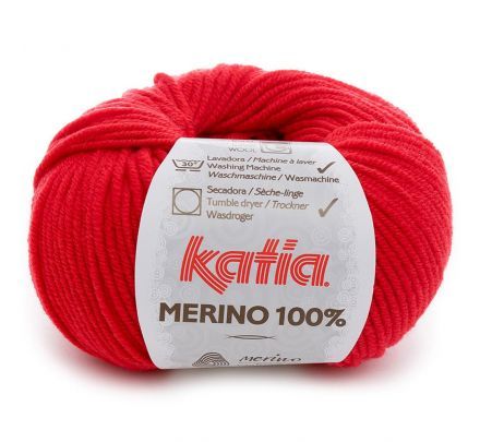 Katia Merino 100% - 04 rood - Merinowol Garen