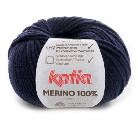 Katia Merino 100% - 05 marineblauw / donkerblauw - Wol Garen