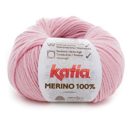 Katia Merino 100% - 07 lichtroze - Merinowol Garen