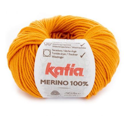 Katia Merino 100% - 13 lichtoranje - Wol Garen