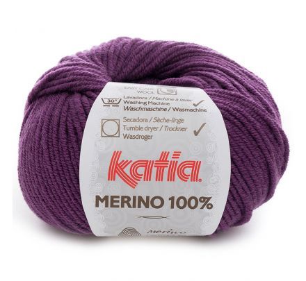 Katia Merino 100% - 43 paars - Wol Garen