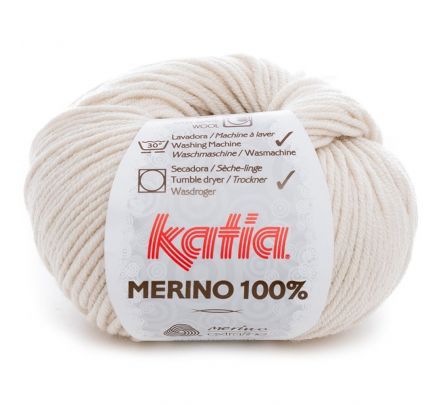 Katia Merino 100% - 500 lichtbeige - Merinowol Garen