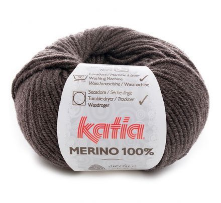 Katia Merino 100% - 502 donkerbruin medium - Wol Garen
