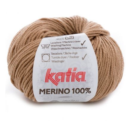 Katia Merino 100% - 65 camel - Merinowol Garen