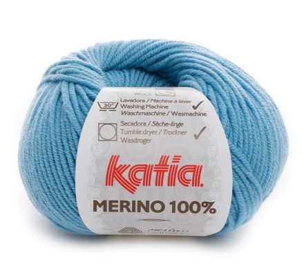 Katia Merino 100% - 74 lichtblauw - Merinogaren