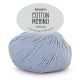 DROPS Cotton Merino Uni Colour - 09 ijsblauw - Wol/Katoen Garen