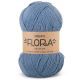 DROPS Flora Uni Colour - 13 denimblauw - Wol Garen