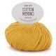 DROPS Cotton Merino Uni Colour - 15 mosterdgeel - Wol/Katoen Garen