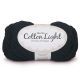 DROPS Cotton Light Uni Colour - 20 zwart - Katoen/Polyester Garen