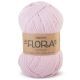 DROPS Flora Uni Colour - 21 roze - Wol Garen