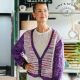 button up bramble gebreid vest - jo allport - simy's studio premier yarn collection breipatroon