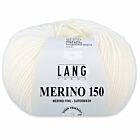 Lang Yarns Merino 150 - 01 wit - Merinowol Garen