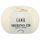 Lang Yarns Merino 120 - 02 naturel - Merinowol Garen
