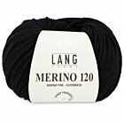 Lang Yarns Merino 120 - 04 zwart - Merinowol Garen