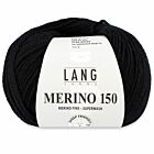 Lang Yarns Merino 150 - 04 zwart - Merinowol Garen
