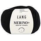 Lang Yarns Merino Plus - 04 zwart - Merinowol Garen