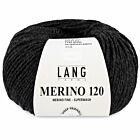 Lang Yarns Merino 120 - 05 antraciet mix - Merinowol Garen