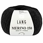 Lang Yarns Merino 150 - 05 antraciet mix - Merinowol Garen