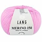 Lang Yarns Merino 150 - 09 roze - Merinowol Garen