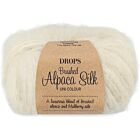 DROPS Brushed Alpaca Silk Uni Colour - 01 naturel - Wol Garen