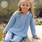 Patroon Gebreide Meisjestrui "Sweet Bay" met blaadjespatroon - Drops Design