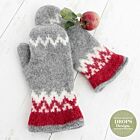 Patroon Gebreide Wanten "Festive Foraging" - Drops Design