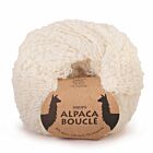 DROPS Alpaca Bouclé Uni Colour - 0100 naturel - Wol Garen